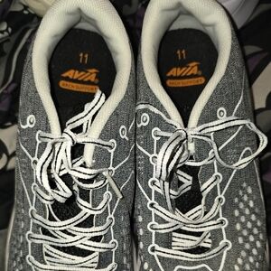 Avia Charcoal and White Athletic Shoes